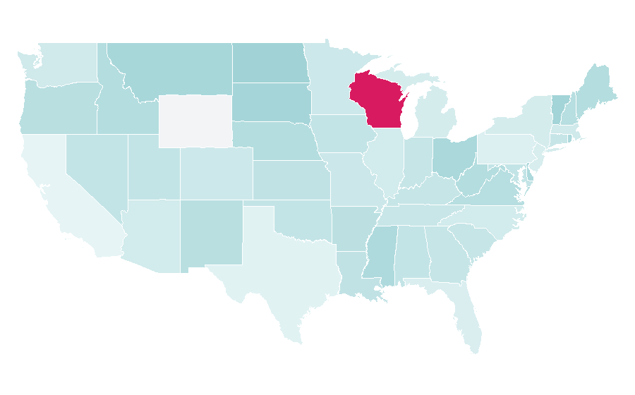Affinity by region — Wireless LAN, United States