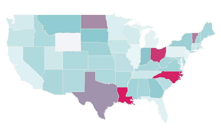 Affinity by region — Wireless network, United States