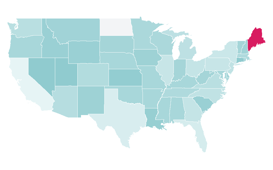 Affinity by region — Wirmachendruck, United States