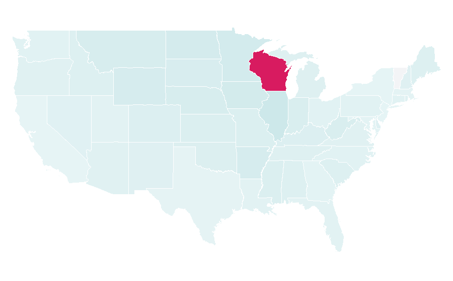 Affinity by region — Wisconsin cheese, United States