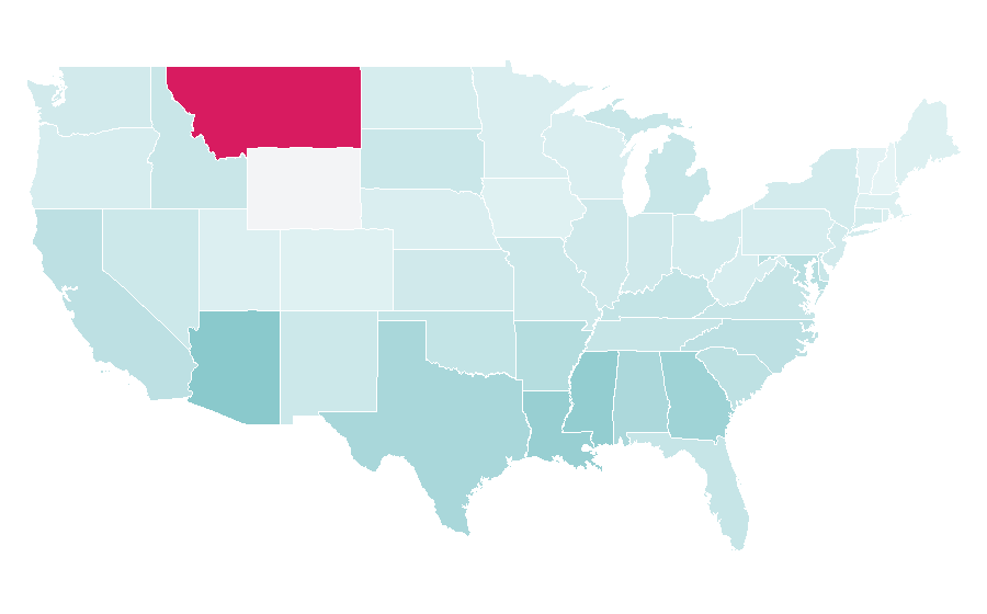 Affinität nach Region — Wisdom, USA