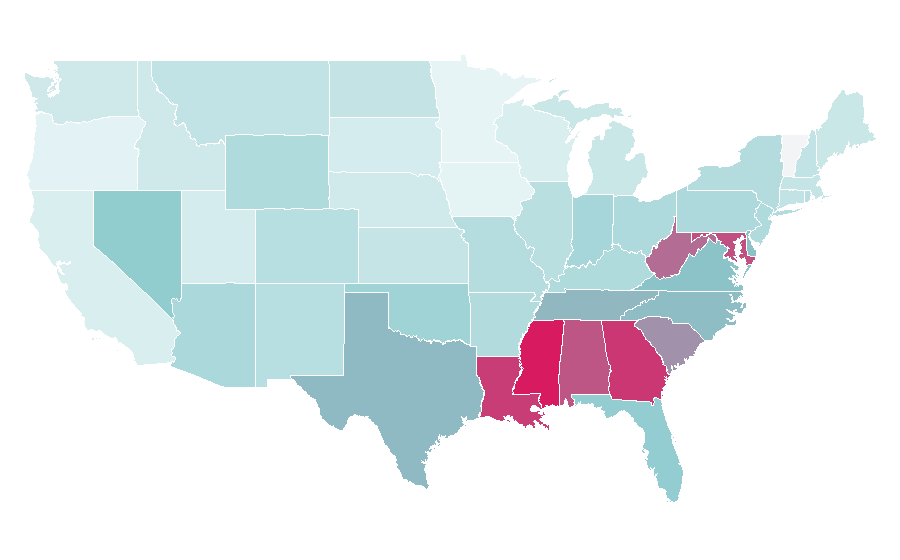Affinity by region — Wisp, United States