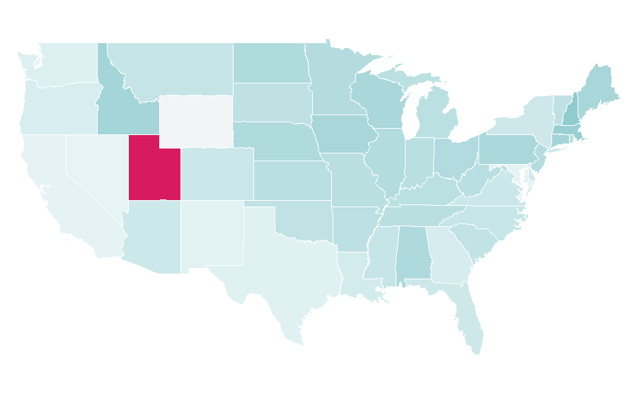 Affinity by region — Witney Carson, United States