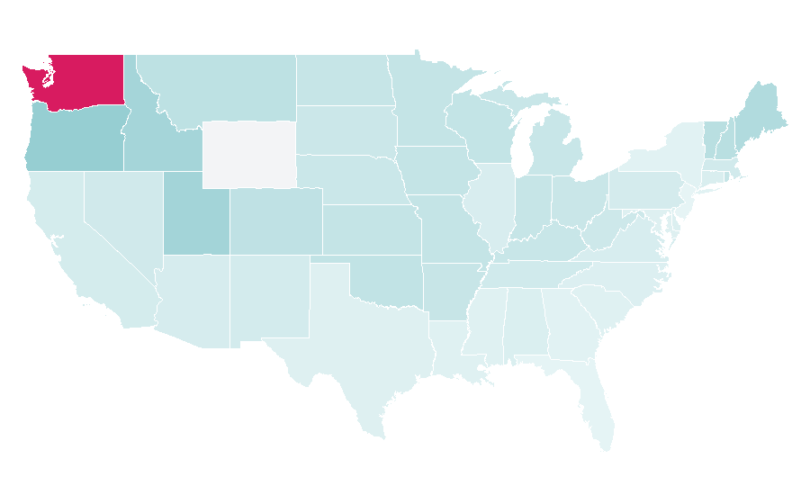 Affinity by region — Wizards of the Coast, United States