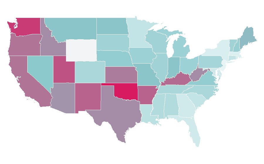 Affinity by region — Wolfenstein (series), United States