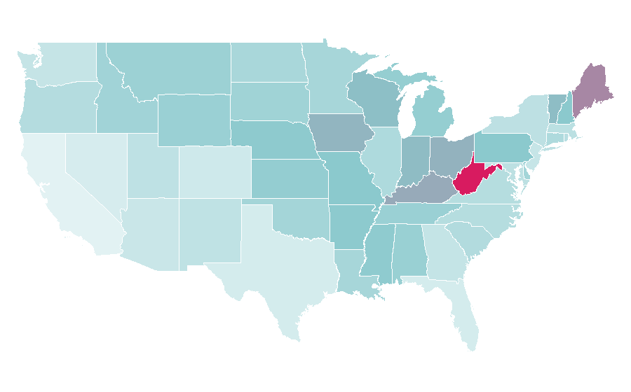Affinity by region — Woman Within, United States