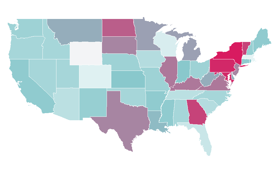 Affinity by region — Women in Islam, United States