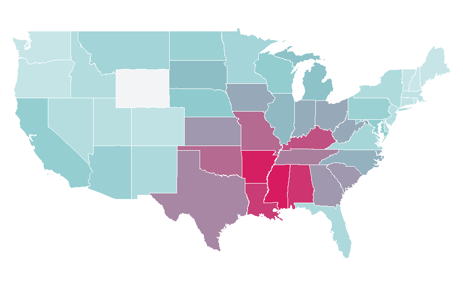 Affinity by region — Women's Shoes, United States