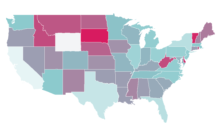 Affinity by region — Women's soccer, United States