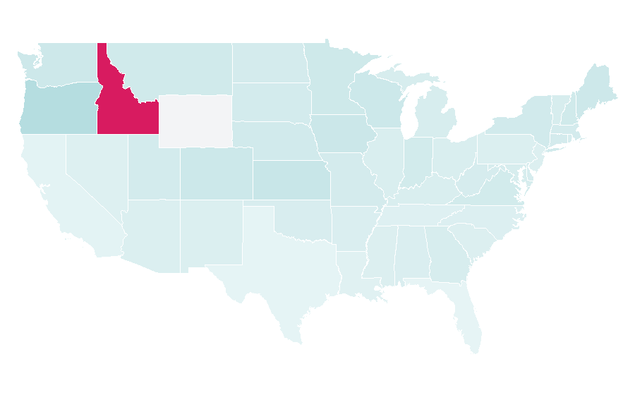 Affinity by region — Women's sports, United States