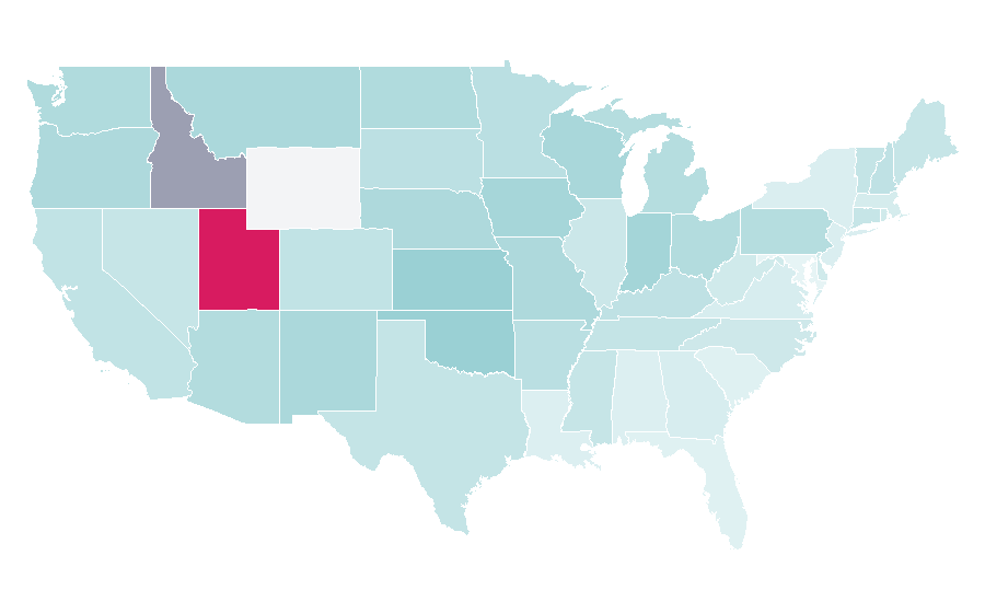 Affinité par région — Wonka, États-Unis