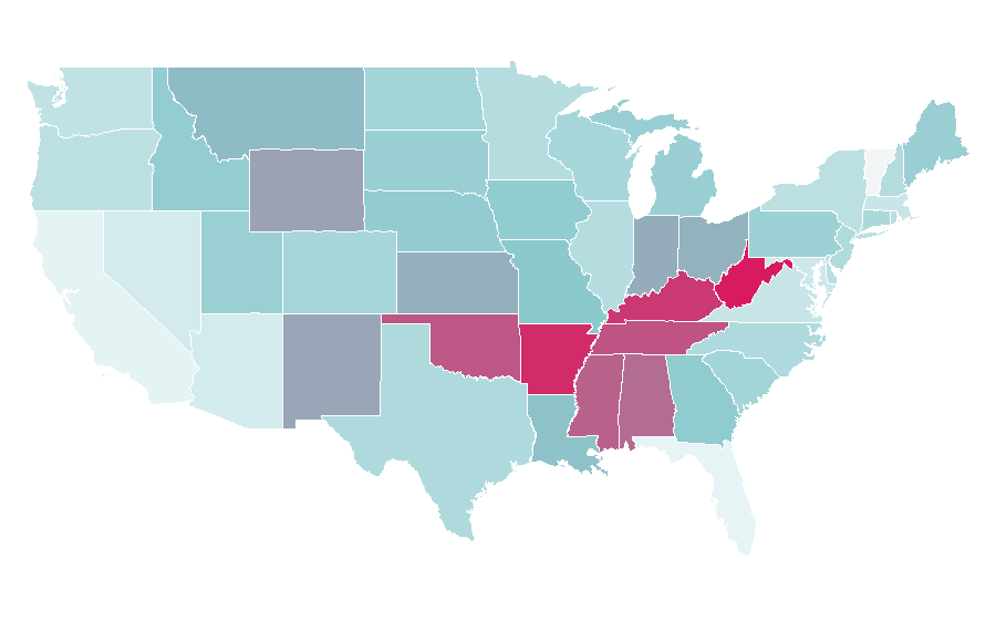 Affinity by region — Wood-burning stove, United States