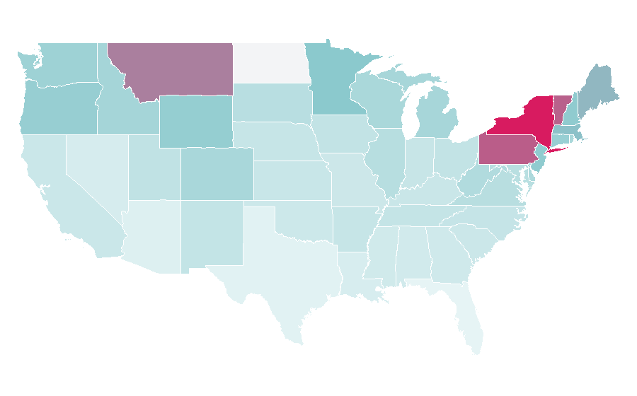 Affinity by region — Woolrich, United States