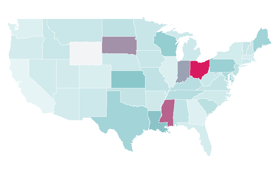 Affinity by region — Word-Cookies, United States