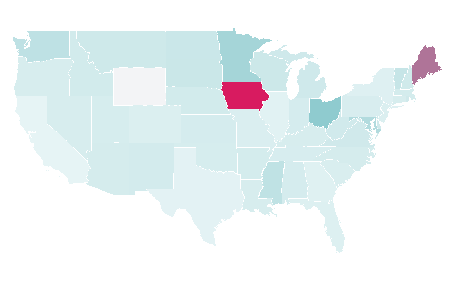 Affinity by region — Words of Wonder, United States