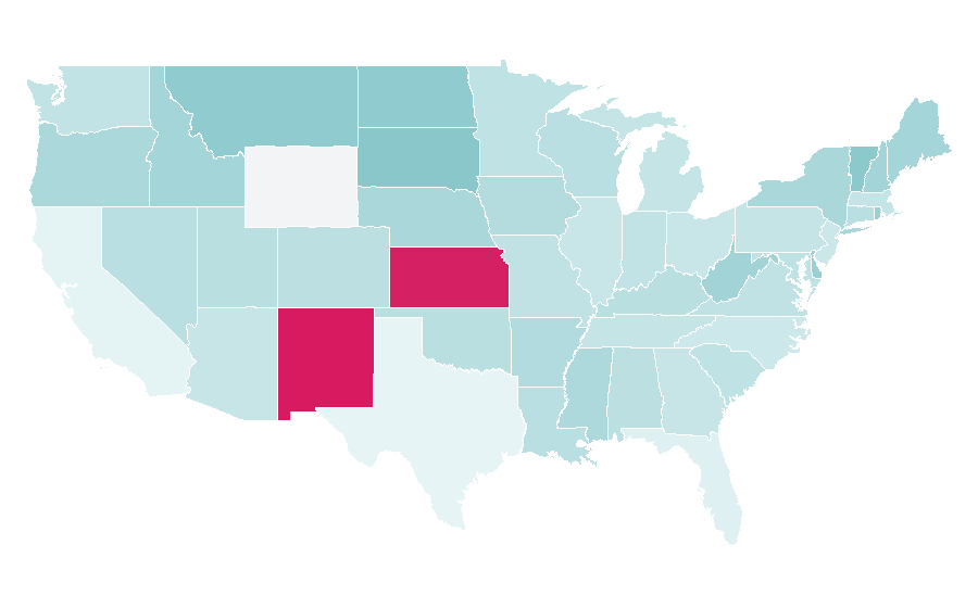 Affinity by region — Workplace wellness, United States