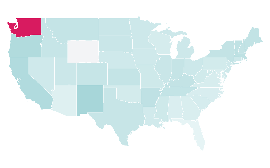 Affinité par région — Workwear, États-Unis