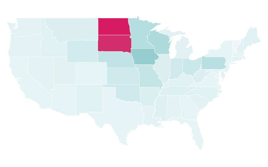 Affinity by region — World of Outlaws, United States