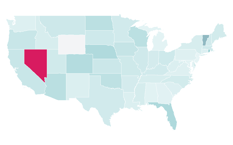 Affinity by region — World Poker Tour, United States