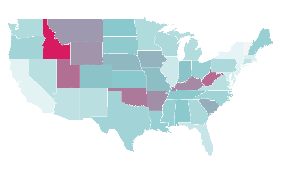 Affinity by region — World's Strongest Man, United States