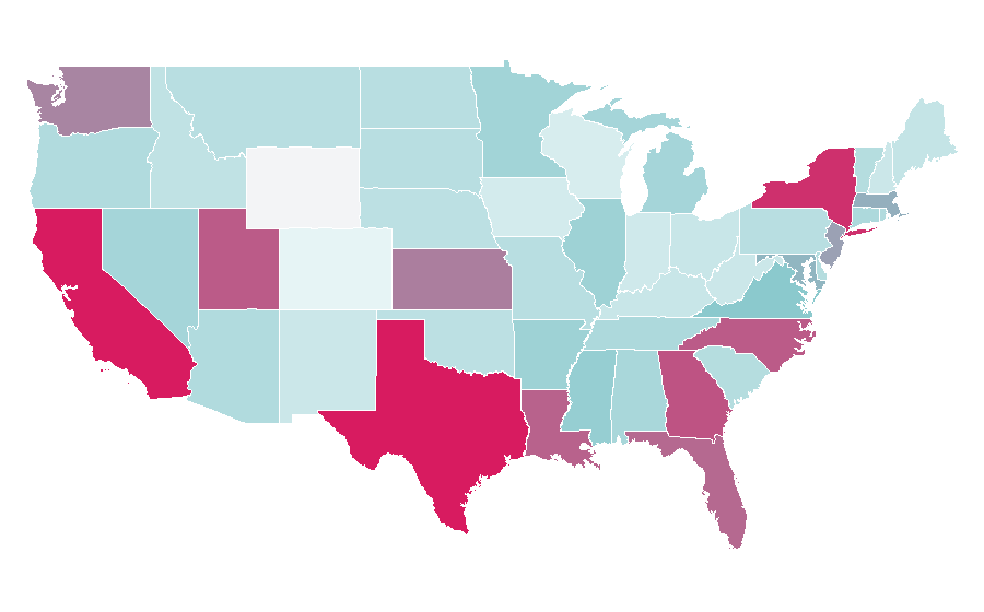 Affinity by region — Woven fabric, United States