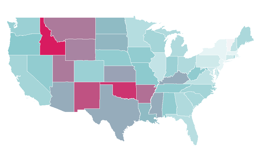 Affinity by region — Wrath of the Titans, United States
