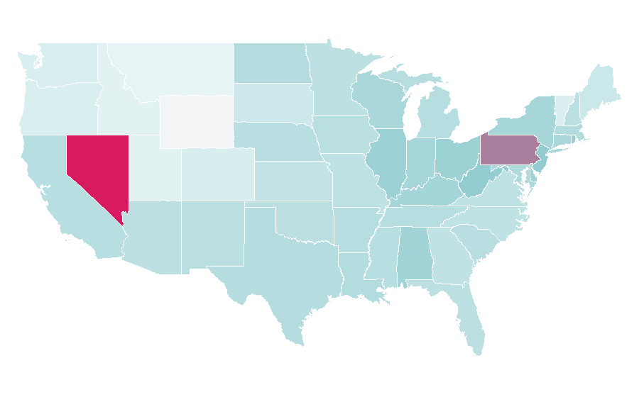 Affinity by region — WrestleMania, United States