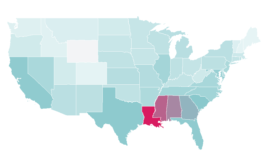 Affinity by region — Wristband, United States