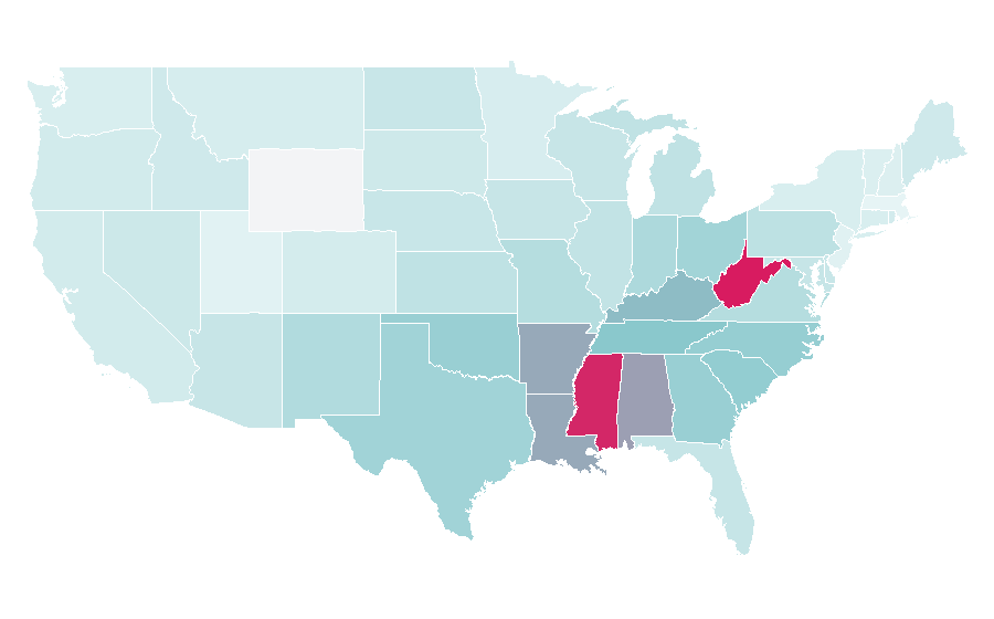 Affinity by region — Wrong Turn, United States