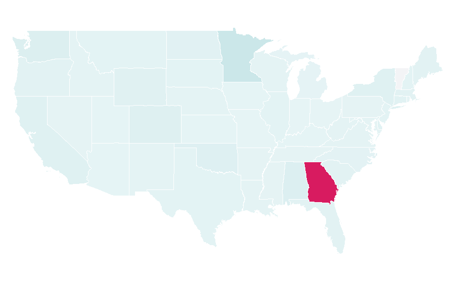 Affinity by region — WSB (AM), United States