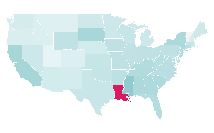 Affinity by region — WWWQ, United States