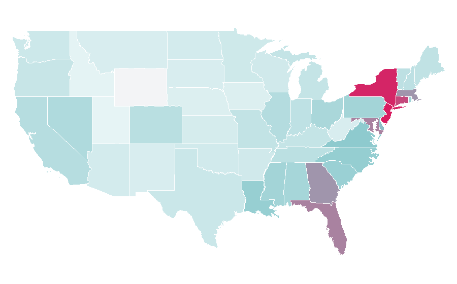 Affinity by region — Wyclef Jean, United States