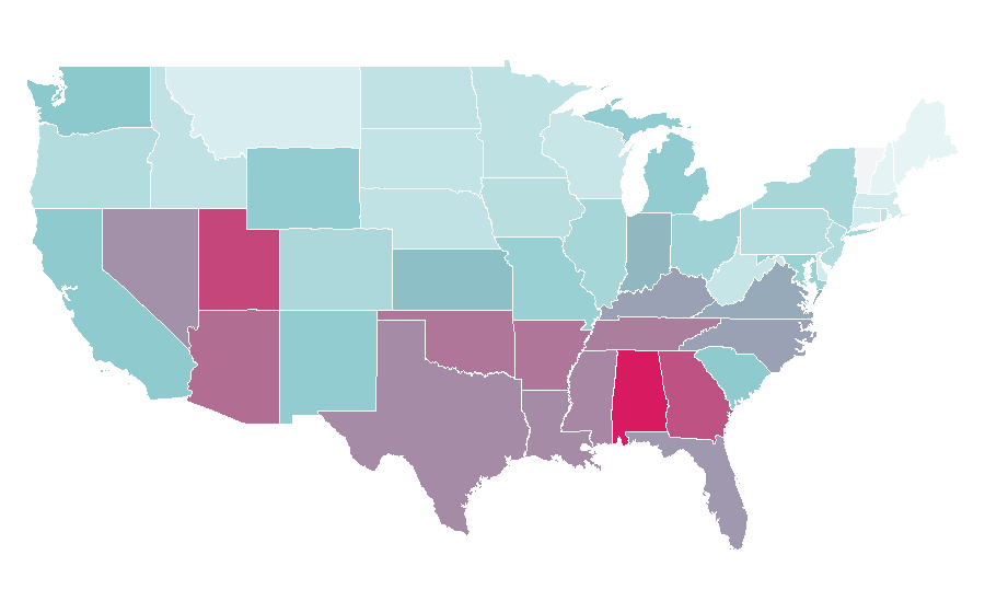 Affinity by region — X-COM, United States