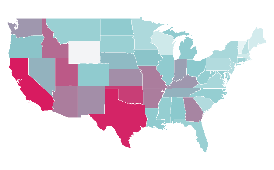Affinity by region — X-Men: Days of Future Past, United States