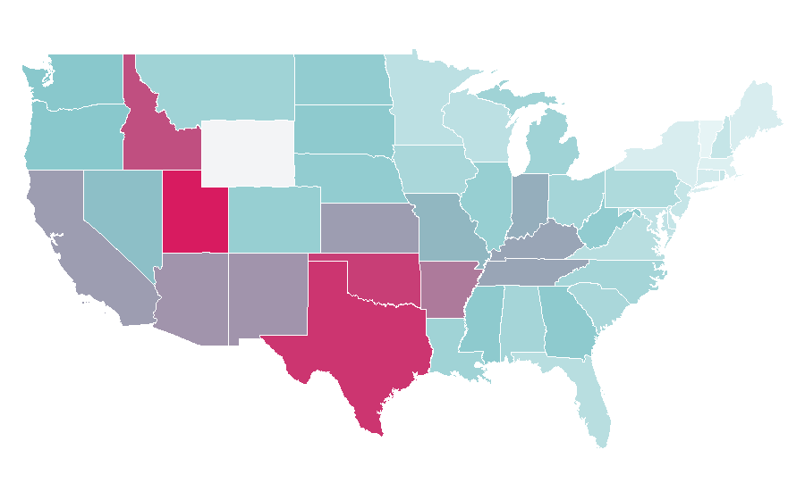 Affinity by region — X-Men: First Class, United States