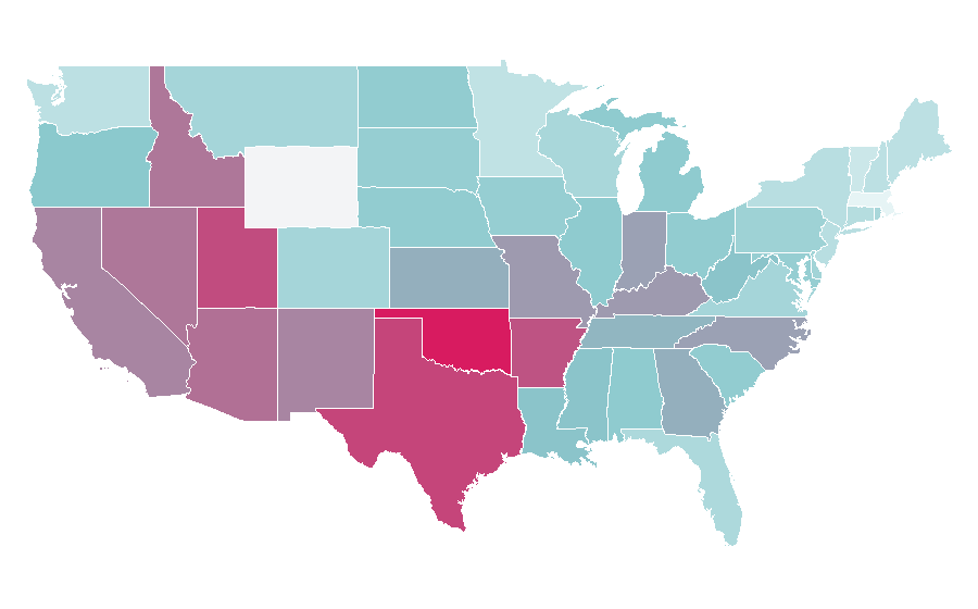 Affinity by region — X-Men: The Last Stand, United States