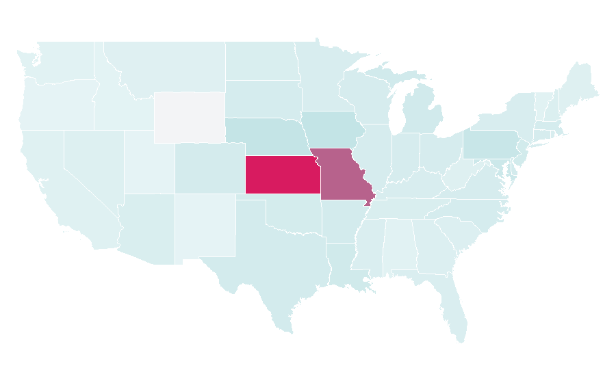 Affinity by region — Xavier Worthy, United States