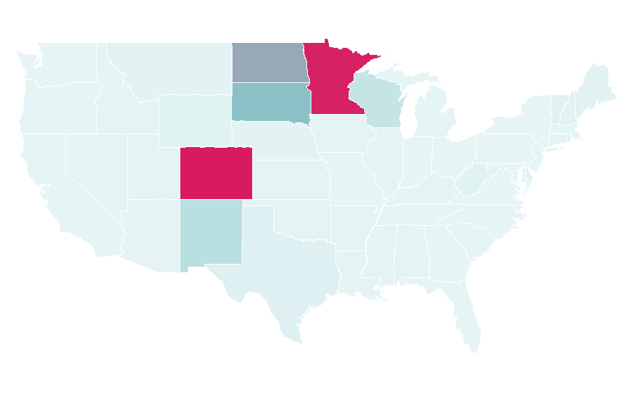 Affinity by region — Xcel Energy, United States