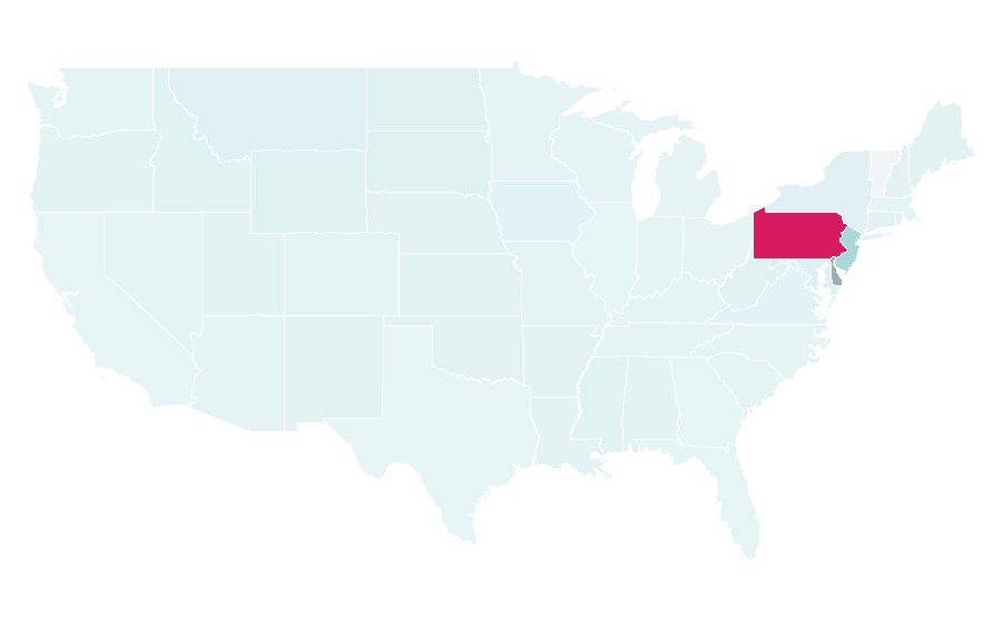 Affinity by region — Xfinity Mobile Arena, United States