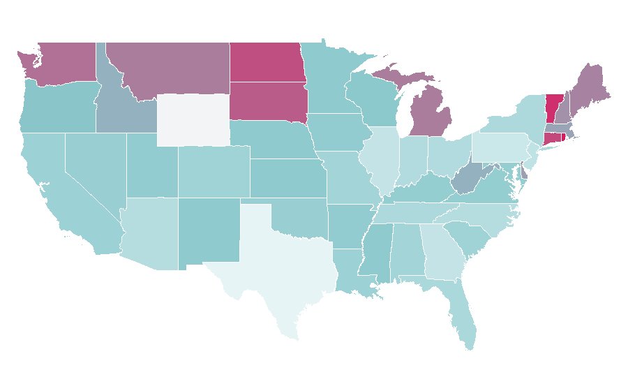 Affinity by region — Yacht racing, United States