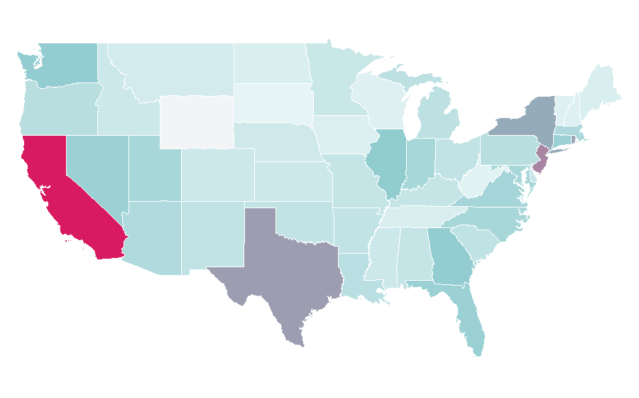 Affinity by region — Ye, United States