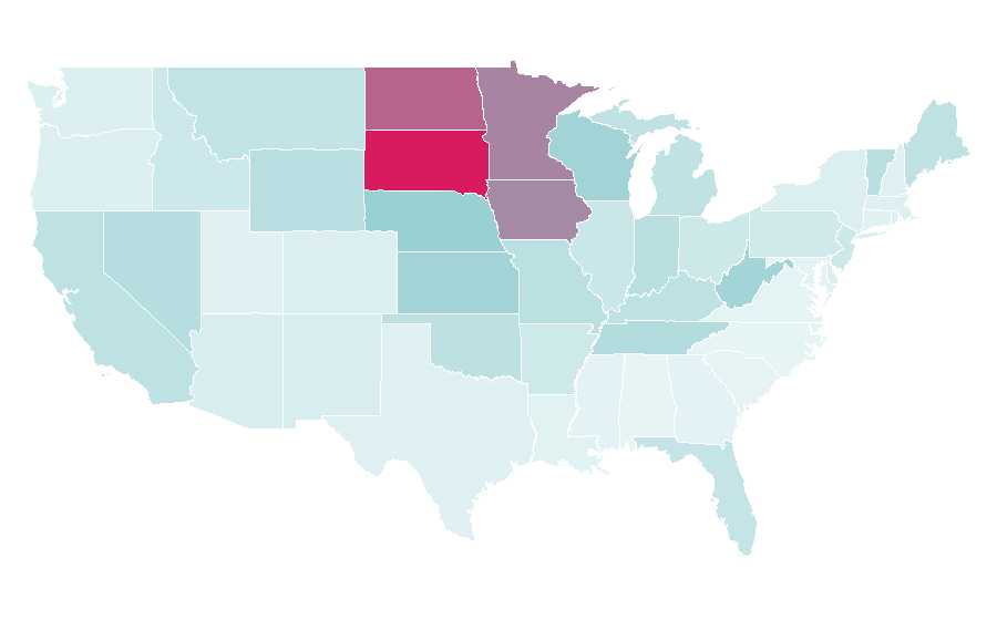 Affinity by region — Yellow Tail (wine), United States