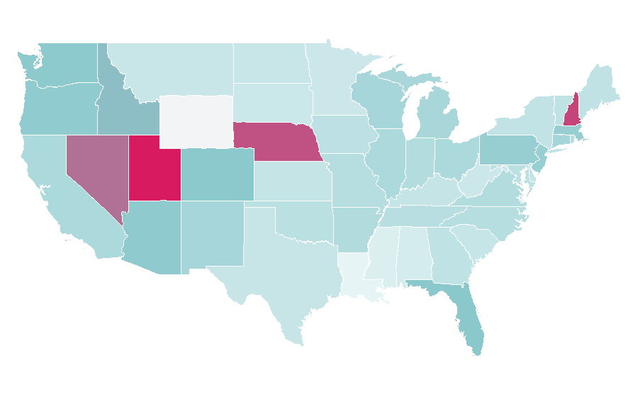 Affinity by region — Yellowcard, United States