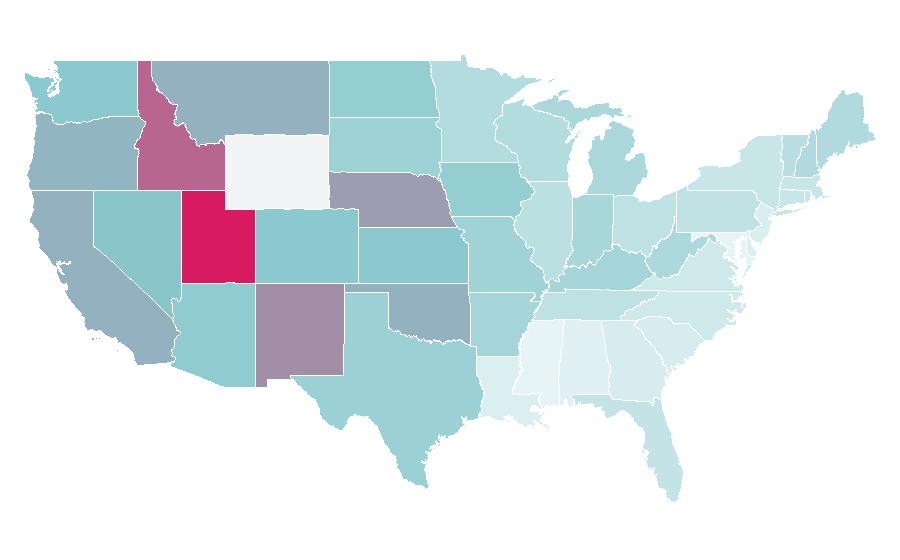 Affinity by region — Yes Man (film), United States