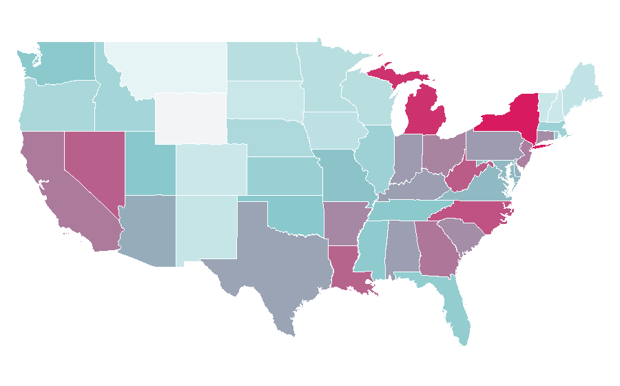 Affinity by region — Yo Gabba Gabba!, United States