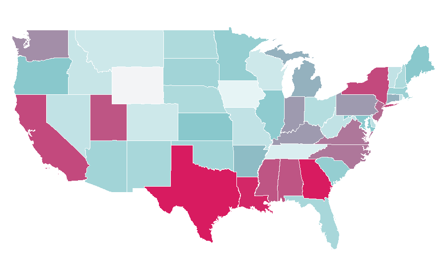 Affinity by region — Yo-yo, United States
