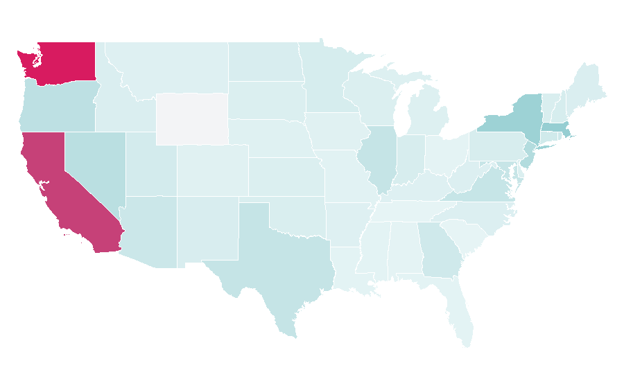 Affinity by region — YOASOBI, United States