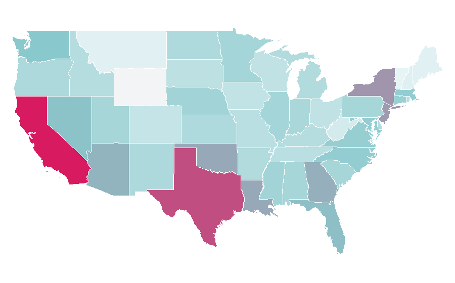 Affinité par région — Yogurt, États-Unis