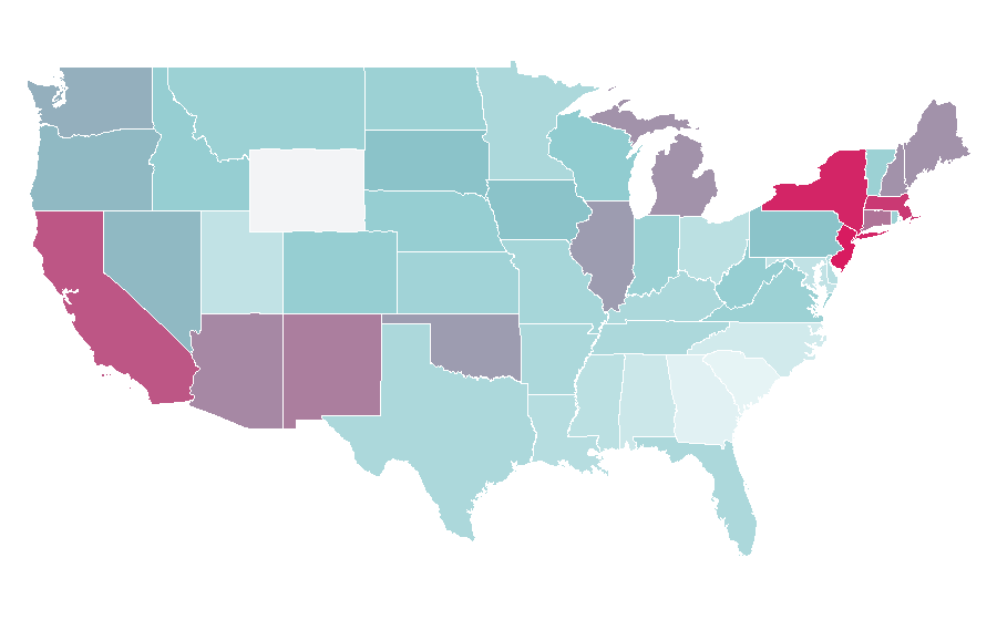 Affinity by region — You Don't Mess with the Zohan, United States