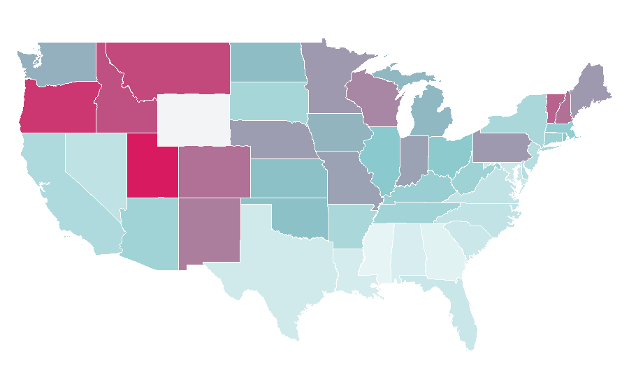 Affinity by region — Young Frankenstein, United States